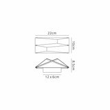 Fuji LED Wall Light 10W 3000K - Black