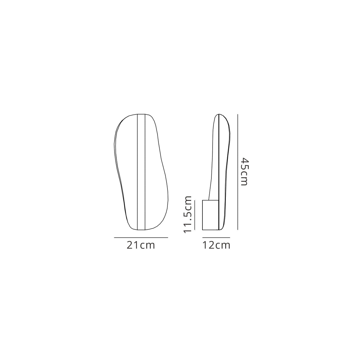 Bianca Dimmable LED Wall Light 15W 3000K - White