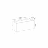 Utah 1 Light Outdoor Wall Lamp Up/Down - Sand Brown