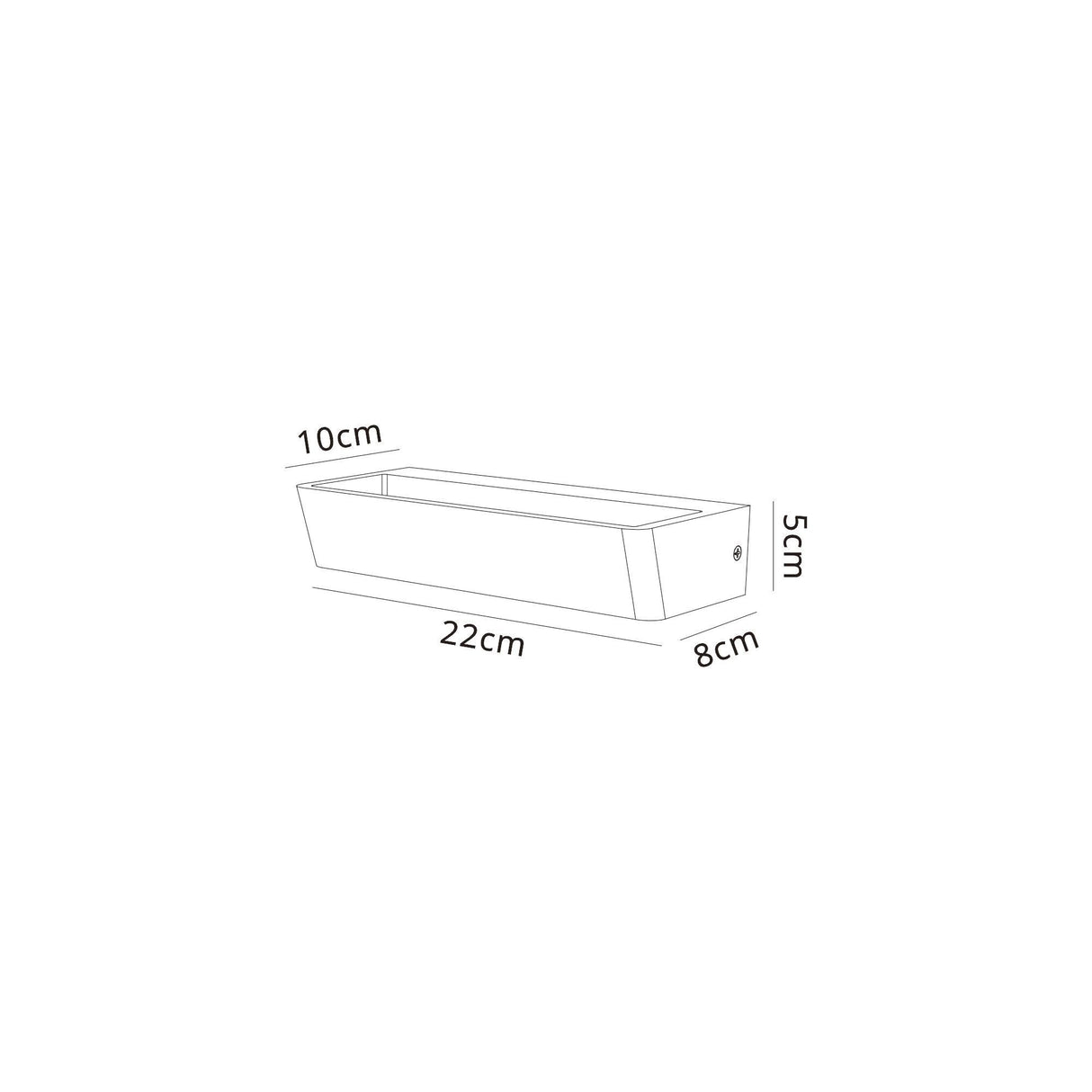 Altea Medium LED Wall Lamp 21W 3000K - Black