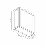 Utah 2 Light Outdoor Flush Ceiling Light - Sand Brown