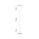 Roller 7.7cm LED Pendant Light 12W 3000K - Coffee & Black