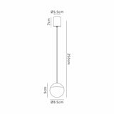 Kilda 9.5cm Surface LED Pendant Light 10W 3000K - White