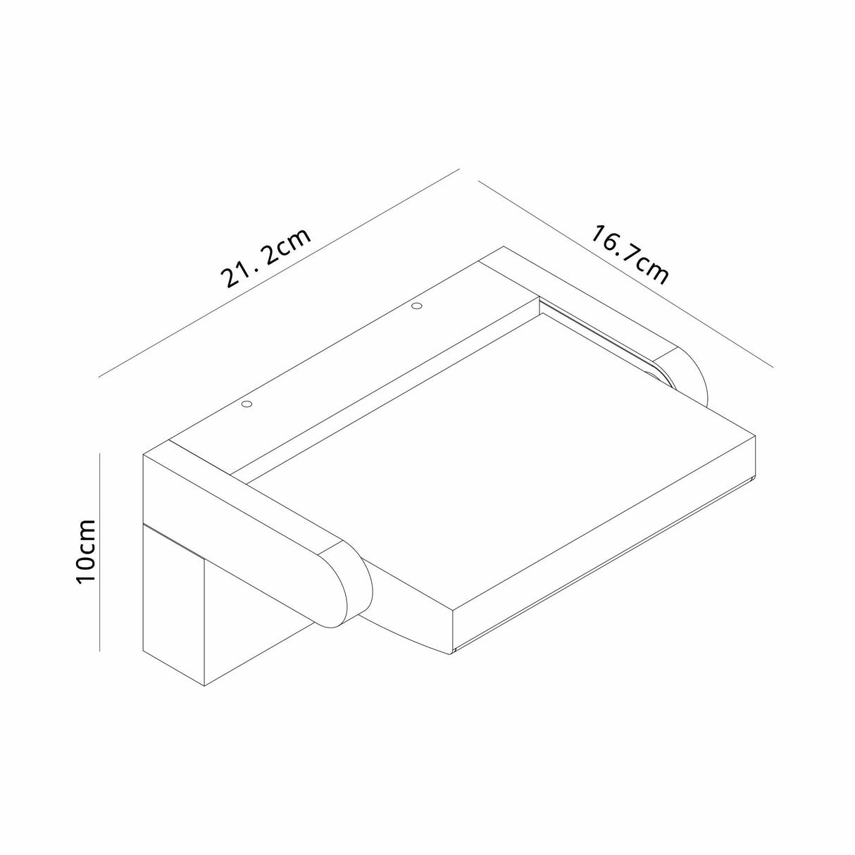 Cooper PIR Sensor Adjustable Outdoor LED Wall Light - Black