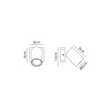 Sal 1 Light Single Spotlight - Satin Gold & Matt Black