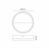 Kitesurf 25cm LED Wall Light 8W 3000K - White