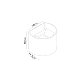 Davos Dimmable Outdoor LED Wall Light 6W 2700K - White
