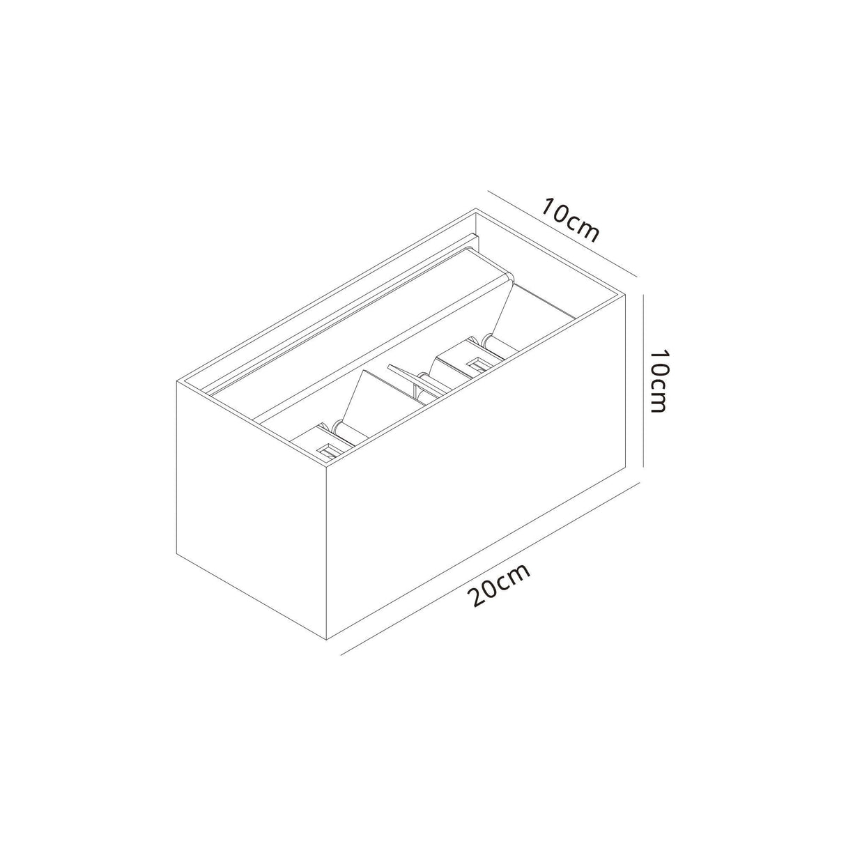 Davos Dimmable Outdoor LED Wall Light 6W 2700K - White