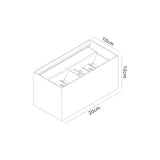 Davos Dimmable Outdoor LED Wall Light 6W 2700K - White