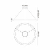 Niseko 90cm LED Suspension Light With Remote Control - White