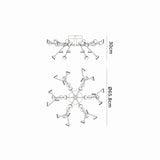 Adn Dimmable LED Semi-Flush Ceiling Light 72W 3000K - White