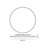 Slim CCT LED Flush Ceiling Light 50W With Switch - White