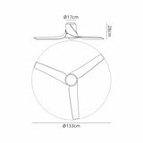 Ushuaia CCT Dimmable LED Ceiling Fan Light With Remote & APP Control - White