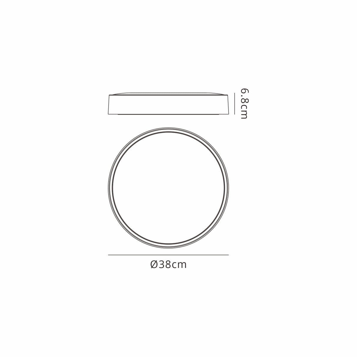 Cumbuco II Round CCT LED Flush Ceiling Light 30W - White