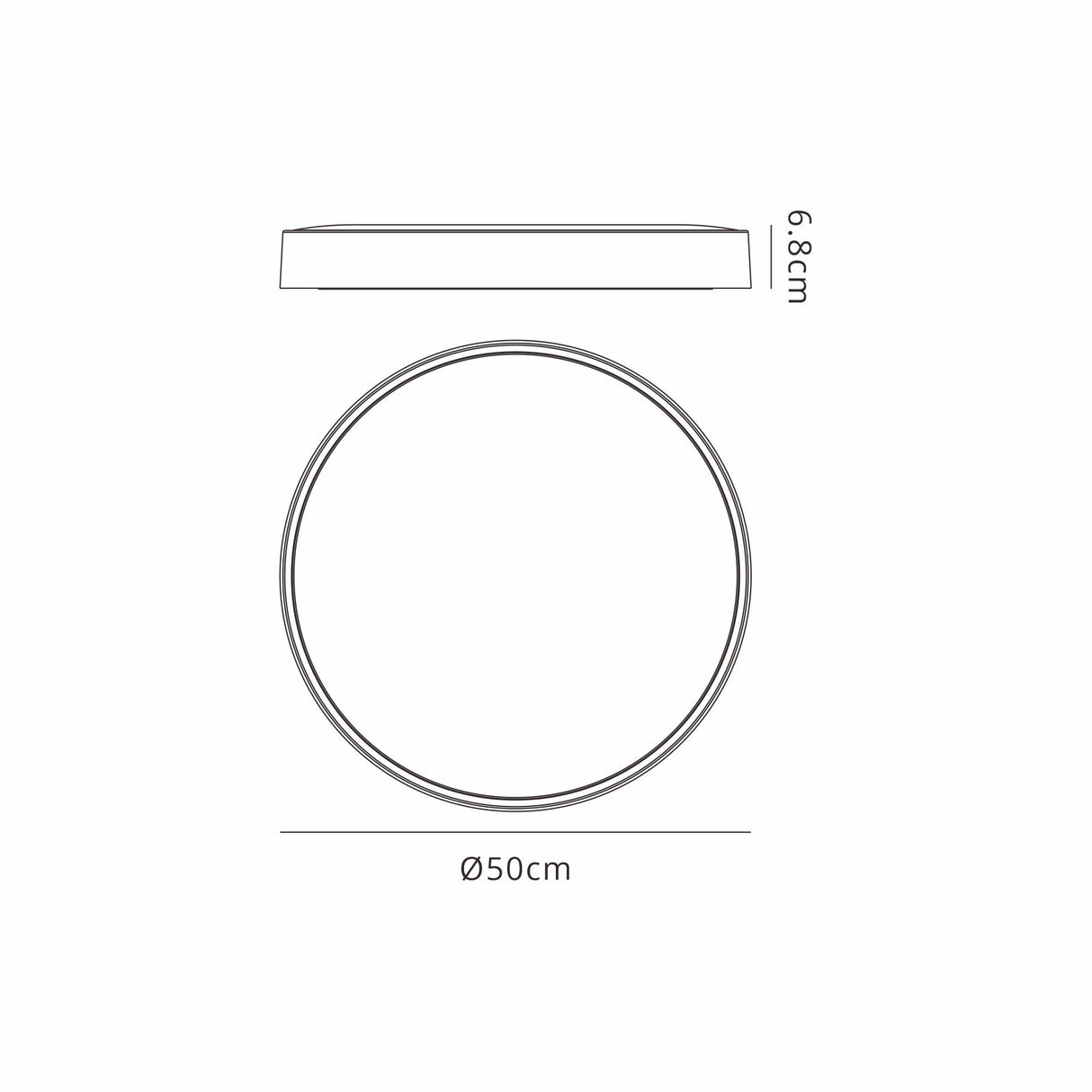 Cumbuco II Round CCT LED Flush Ceiling Light 40W - White