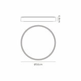 Cumbuco II Round CCT LED Flush Ceiling Light 40W - White