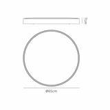 Cumbuco II Round CCT LED Flush Ceiling Light 50W - White