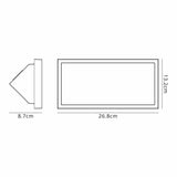 Creek Angled Outdoor CCT LED Wall Light 20W - Brown
