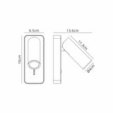 Notte 1 Light Single Spotlight With Switch - White