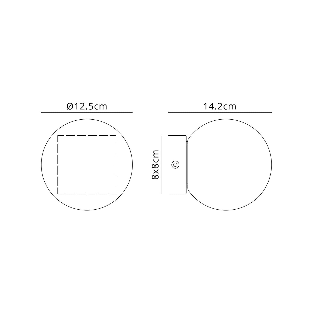 Puebla LED Wall/Ceiling Light 6W 3000K - Black