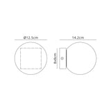Puebla LED Wall/Ceiling Light 6W 3000K - Black