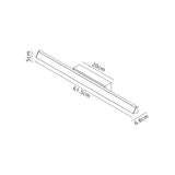 Lineal LED Ceiling/Wall Light 22W 3000K - Gold