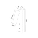 Tarifa III Adjustable LED Wall/Reading Light With USB-C - Brass