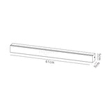 Elegance 61cm Linear LED Wall Light 24W 3000K - Grey