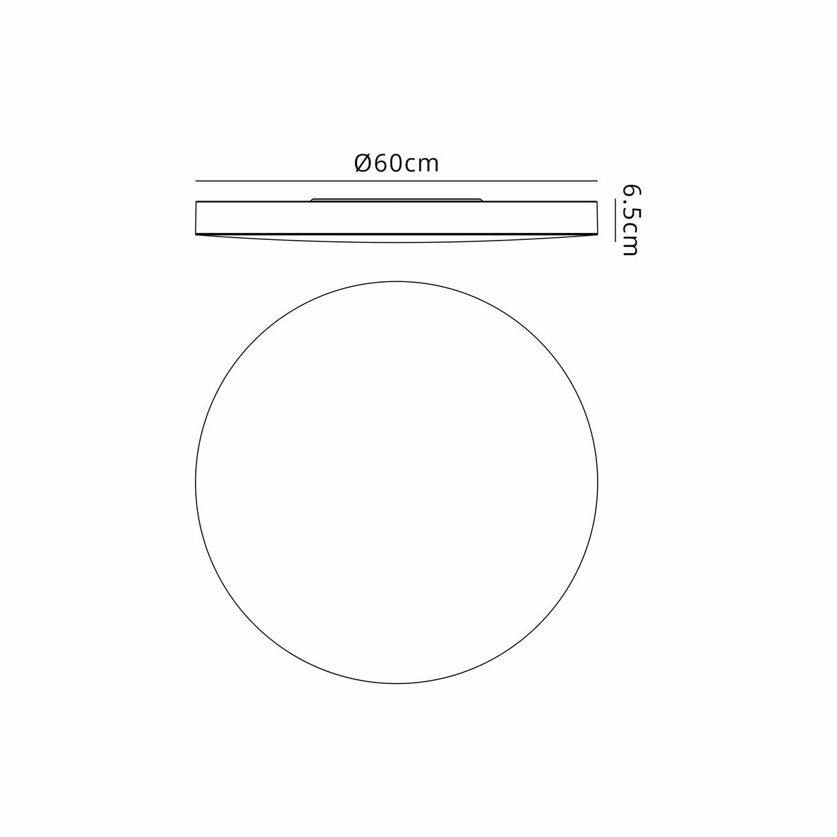 Turin CCT LED Flush Ceiling Light 50W With Switch - White