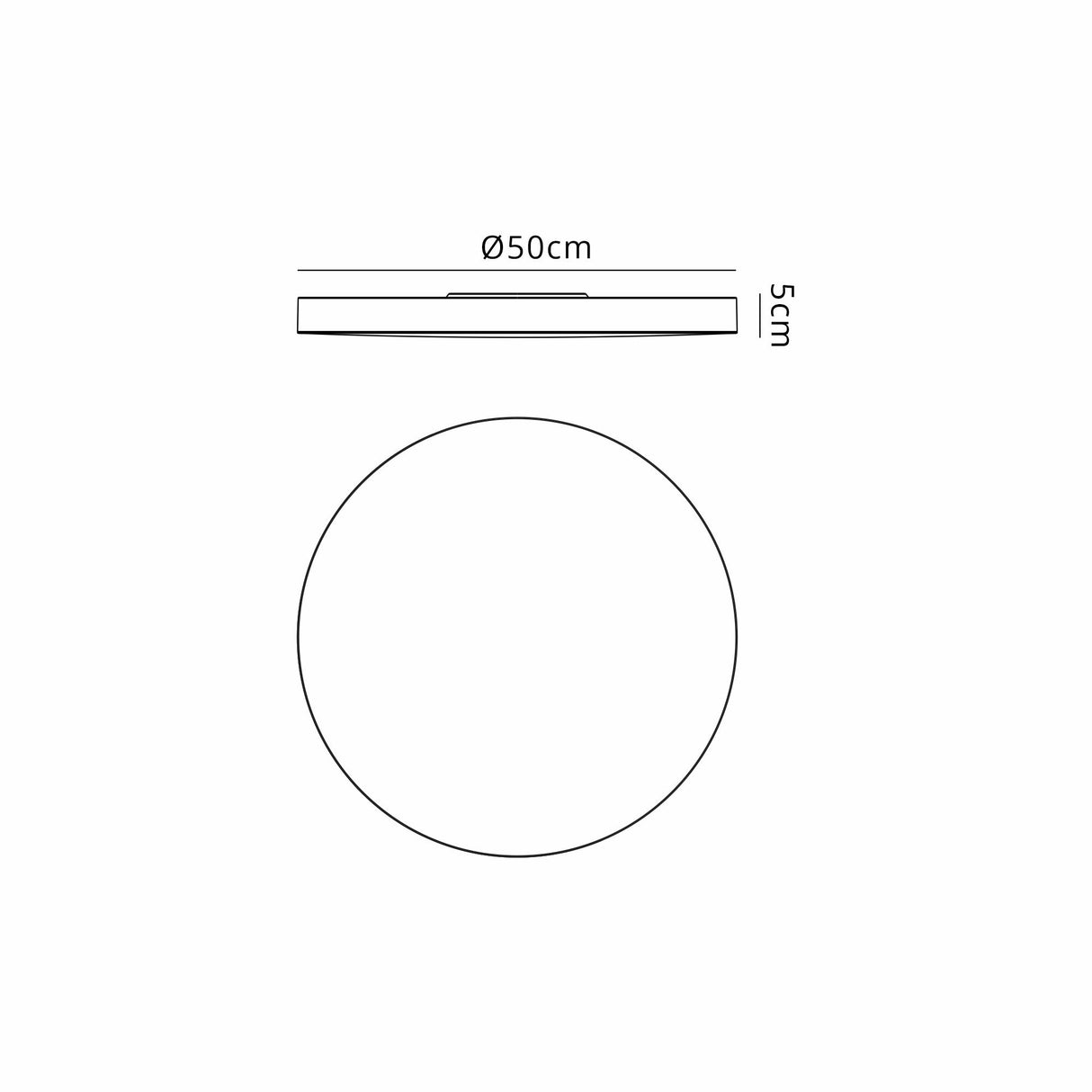 Turin CCT LED Flush Ceiling Light 40W With Switch - White