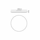 Turin CCT LED Flush Ceiling Light 40W With Switch - White