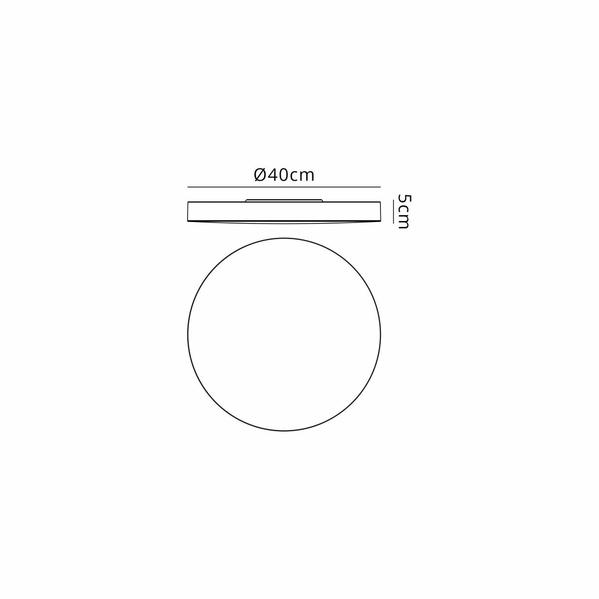 Turin CCT LED Flush Ceiling Light 30W With Switch - White