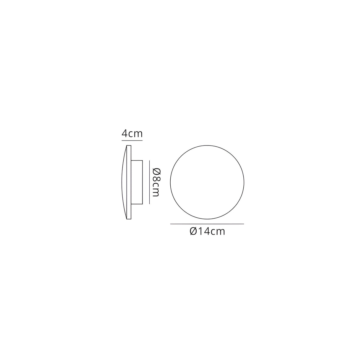 Bora 13.5cm Oval LED Wall Light 6W 3000K - Matt White