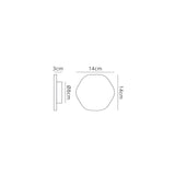 Bora 13.5cm Hexagonal LED Wall Light 6W 3000K - Matt White