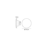 Bora 13.5cm Oval LED Wall Light 6W 3000K - Silver