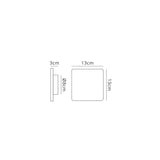 Bora 13cm Square LED Wall Light 6W 3000K - Silver