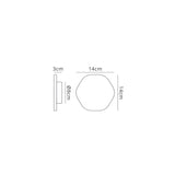 Bora 13.5cm Hexagonal LED Wall Light 6W 3000K - Silver