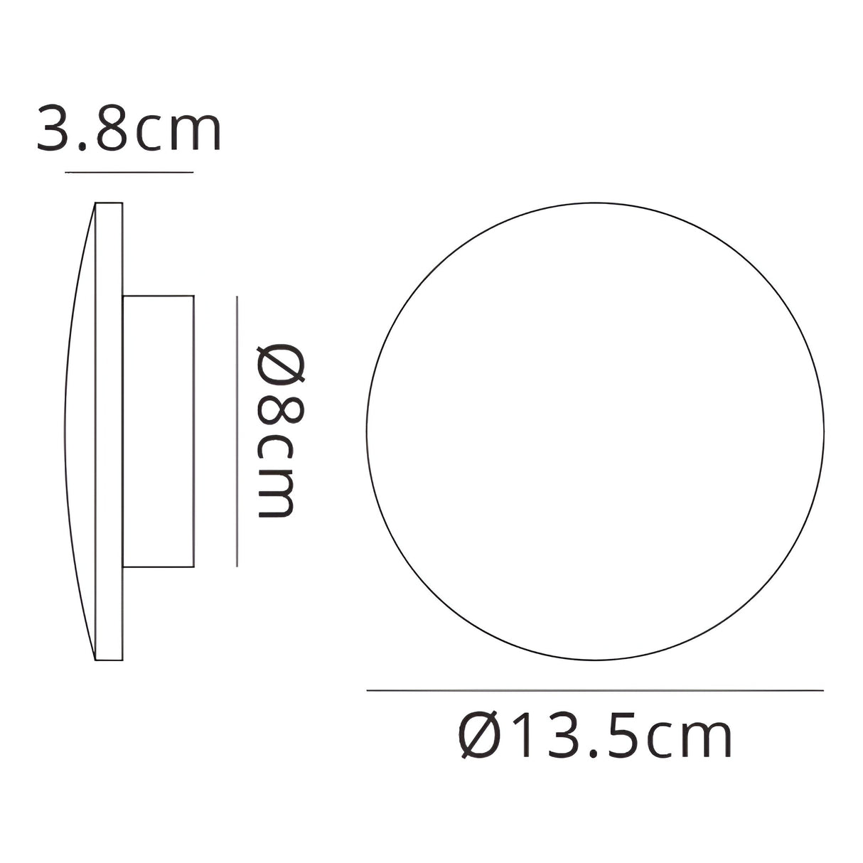 Bora 13.5cm Oval LED Wall Light 6W 3000K - Matt Black