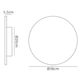 Bora 38cm Oval LED Ceiling/Wall Light 30W 3000K - Matt White