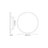 Bora 27cm Oval LED Wall Light 16W 2700K - Matt Black