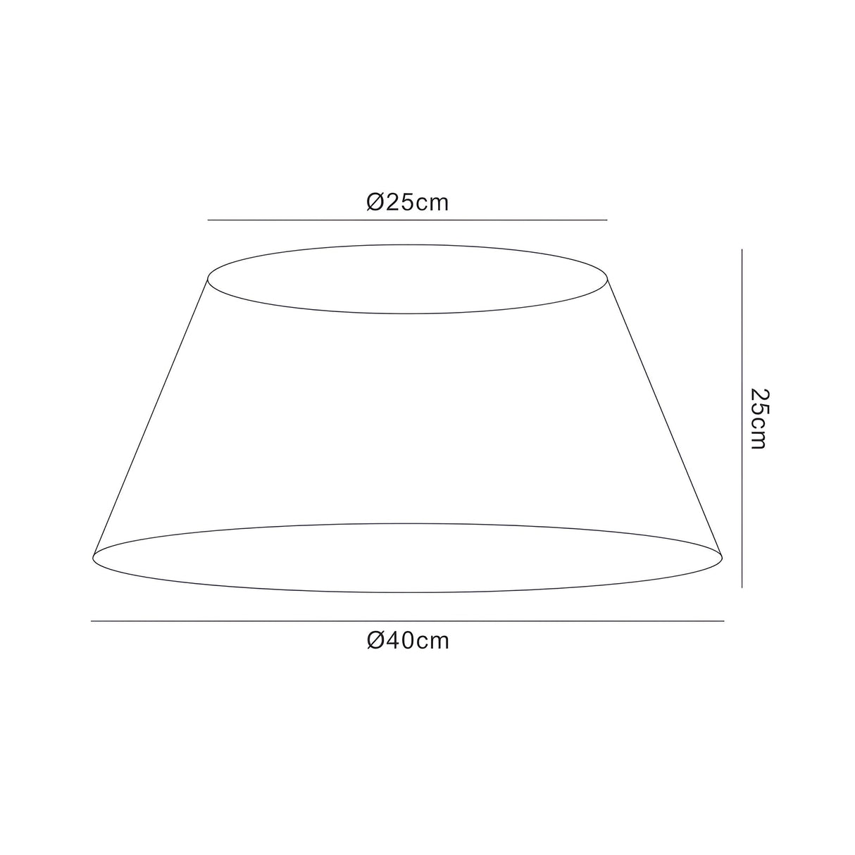 Silk String Lampshade - Purple Fuschia, 25/40cm x 25cm