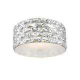Ripple LED Small Flush Light 5W - Chrome