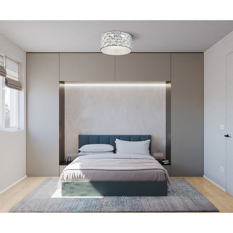 Ripple LED Small Flush Light 5W - Chrome