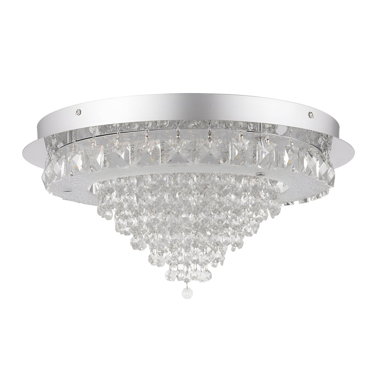 Essari LED Crystal Flush Light - Chrome