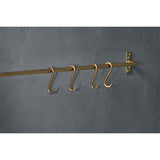 Laila Iron S-Hooks - Brass - Set of 4