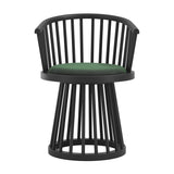Lina Dining Chair – Forest Green / Black