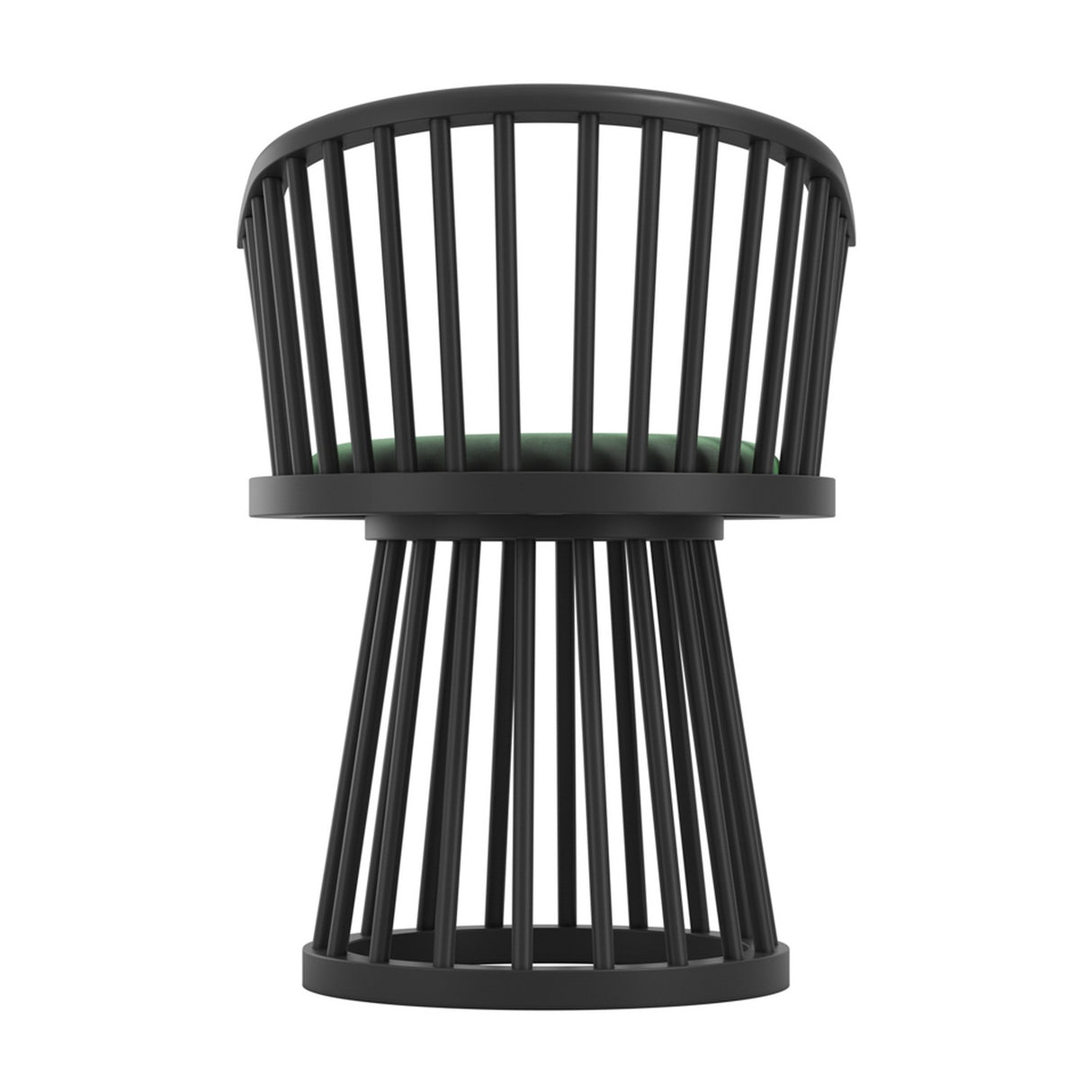 Lina Dining Chair – Forest Green / Black