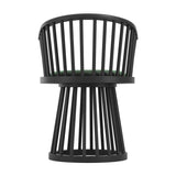 Lina Dining Chair – Forest Green / Black