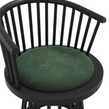 Lina Dining Chair – Forest Green / Black