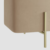 Lola Storage Ottoman – Beige with Gold